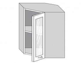 1.60.3у Шкаф настенный (h=720) угловой на 600мм со стекл. дверцей в Верхнеуральске - verhneuralsk.mebel74.com | фото