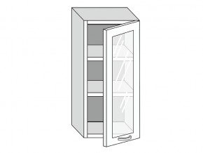 19.40.3 Шкаф настенный (h=913) на 400мм с 1-ой стекл. дверцей в Верхнеуральске - verhneuralsk.mebel74.com | фото