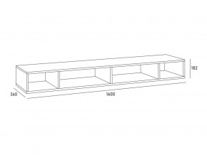 Антресоль MODUL 1600 в Верхнеуральске - verhneuralsk.mebel74.com | фото 2