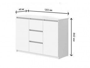 Комод с 3-мя ящиками и дверками СГ Модерн в Верхнеуральске - verhneuralsk.mebel74.com | фото