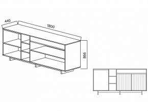 Комодино Moderno-1800 Ф5 в Верхнеуральске - verhneuralsk.mebel74.com | фото 4