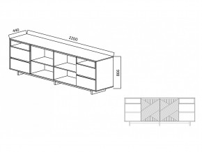 Комодино Moderno-2200 Ф3 в Верхнеуральске - verhneuralsk.mebel74.com | фото 5