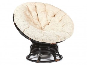 Кресло-качалка Papasan w 23/01 B с подушкой Antique brown, ткань Старт в Верхнеуральске - verhneuralsk.mebel74.com | фото