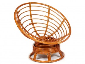 Кресло-качалка Papasan w 23/01 B с подушкой Cognac, экошерсть Коричневый в Верхнеуральске - verhneuralsk.mebel74.com | фото 4