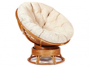 Кресло-качалка Papasan w 23/01 B с подушкой Cognac, ткань Старт в Верхнеуральске - verhneuralsk.mebel74.com | фото