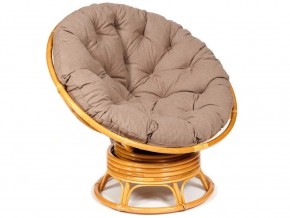 Кресло-качалка Papasan w 23/01 B с подушкой Honey, экошерсть Коричневый в Верхнеуральске - verhneuralsk.mebel74.com | фото