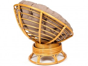 Кресло-качалка Papasan w 23/01 B с подушкой Honey, экошерсть Коричневый в Верхнеуральске - verhneuralsk.mebel74.com | фото 2