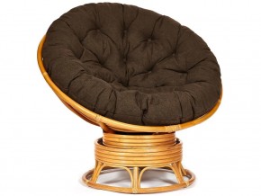 Кресло-качалка Papasan w 23/01 B с подушкой Honey, ткань Коричневый в Верхнеуральске - verhneuralsk.mebel74.com | фото