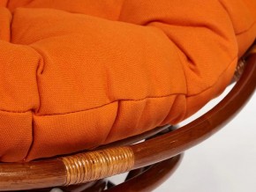 Кресло-качалка Papasan w 23/01 B с подушкой Pecan, ткань Оранжевый в Верхнеуральске - verhneuralsk.mebel74.com | фото 3