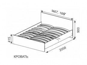 Кровать 1600х2000 ортопедическое основание в Верхнеуральске - verhneuralsk.mebel74.com | фото