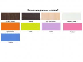 Кровать чердак Кадет 1 Белое дерево-Ирис в Верхнеуральске - verhneuralsk.mebel74.com | фото 2