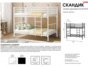 Кровать двухъярусная Скандик 42.20-01 в Верхнеуральске - verhneuralsk.mebel74.com | фото 2