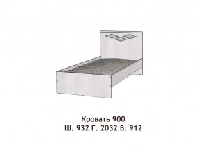 Кровать Диана 900 в Верхнеуральске - verhneuralsk.mebel74.com | фото 2