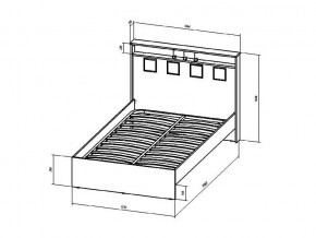 Кровать Коста-Рика 1200 в Верхнеуральске - verhneuralsk.mebel74.com | фото 2