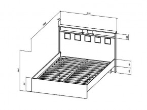 Кровать Коста-Рика 1400 в Верхнеуральске - verhneuralsk.mebel74.com | фото 2