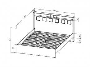 Кровать Коста-Рика 1600 в Верхнеуральске - verhneuralsk.mebel74.com | фото 2