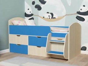 Кровать Малыш-7 Дуб-Голубой в Верхнеуральске - verhneuralsk.mebel74.com | фото