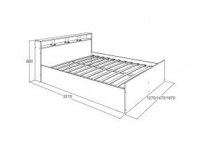 Кровать Ольга 17 1400 в Верхнеуральске - verhneuralsk.mebel74.com | фото 2