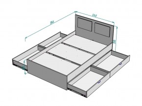 Кровать Ольга L37 ширина 1200 в Верхнеуральске - verhneuralsk.mebel74.com | фото 3