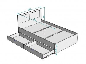 Кровать Ольга L46 ширина 1200 в Верхнеуральске - verhneuralsk.mebel74.com | фото 3