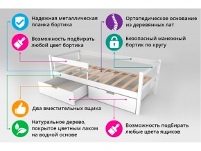 Кровать-тахта Svogen с ящиками и бортиком бежевый в Верхнеуральске - verhneuralsk.mebel74.com | фото 4