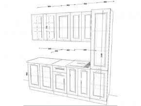 Кухонный гарнитур 12 Белый Вегас 2200 мм в Верхнеуральске - verhneuralsk.mebel74.com | фото 2