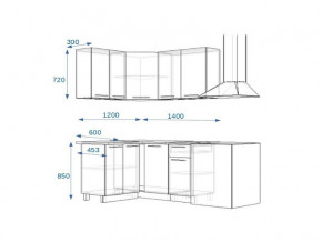 Кухонный гарнитур 3Р РоялВуд 1200*1400 мм в Верхнеуральске - verhneuralsk.mebel74.com | фото 2