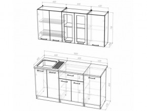 Кухонный гарнитур Алина стандарт 1600 мм в Верхнеуральске - verhneuralsk.mebel74.com | фото 5