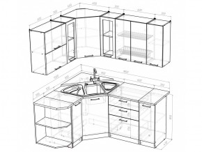 Кухонный гарнитур Кира оптима 1500х1800 мм в Верхнеуральске - verhneuralsk.mebel74.com | фото 5