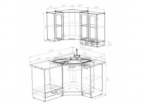 Кухонный гарнитур Лира литл 1500х1200 мм в Верхнеуральске - verhneuralsk.mebel74.com | фото 4