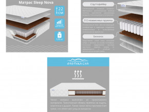 Матрас Sleep Nova шириной 1200 мм в Верхнеуральске - verhneuralsk.mebel74.com | фото 2