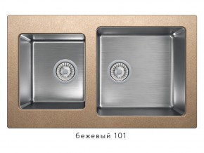 Мойка комбинированная Tolero twist TTS-840 Бежевый 101 в Верхнеуральске - verhneuralsk.mebel74.com | фото