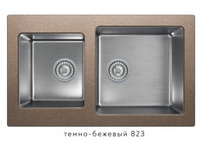 Мойка комбинированная Tolero twist TTS-840 Темно-бежевый 823 в Верхнеуральске - verhneuralsk.mebel74.com | фото