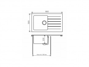 Мойка комбинированная Tolero twist TTS-860 Бежевый 101 в Верхнеуральске - verhneuralsk.mebel74.com | фото 2