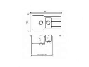 Мойка комбинированная Tolero twist TTS-890 Бежевый 101 в Верхнеуральске - verhneuralsk.mebel74.com | фото 2