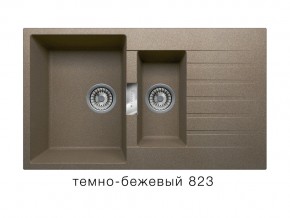 Мойка кварцевая Tolero Loft TL-860 Темно-бежевый 823 в Верхнеуральске - verhneuralsk.mebel74.com | фото