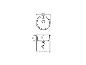 Мойка кварцевая Tolero R-108E Темно-бежевый 823 в Верхнеуральске - verhneuralsk.mebel74.com | фото 2