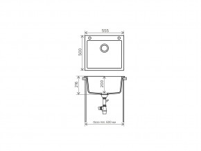 Мойка кварцевая Tolero R-111 Темно-бежевый 823 в Верхнеуральске - verhneuralsk.mebel74.com | фото 2