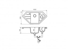 Мойка кварцевая Tolero R-114 Темно-бежевый 823 в Верхнеуральске - verhneuralsk.mebel74.com | фото 2