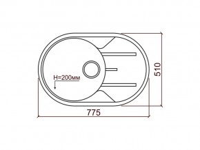 Мойка кварцевая Tolero R-116 Темно-бежевый 823 в Верхнеуральске - verhneuralsk.mebel74.com | фото 2