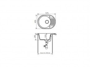 Мойка кварцевая Tolero R-122 Темно-бежевый 823 в Верхнеуральске - verhneuralsk.mebel74.com | фото 2