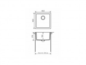 Мойка кварцевая Tolero R-128 Темно-бежевый 823 в Верхнеуральске - verhneuralsk.mebel74.com | фото 2