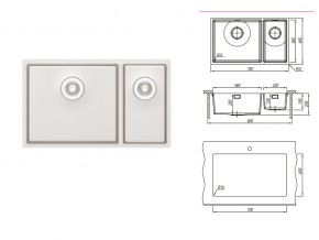 Подстольная мойка Оптима-HM 460/220.400.20.10 в Верхнеуральске - verhneuralsk.mebel74.com | фото 2