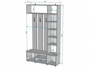 Прихожая с зеркалом V20_M в Верхнеуральске - verhneuralsk.mebel74.com | фото 3