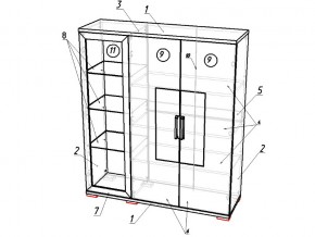 Сервант Модуль 02 Тиффани в Верхнеуральске - verhneuralsk.mebel74.com | фото 2