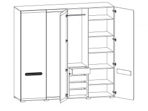 Шкаф 205-SZF2D2L/21/22 Ацтека белый в Верхнеуральске - verhneuralsk.mebel74.com | фото 2