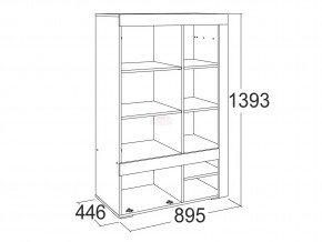 Шкаф комбинированный низкий Ольга 19 в Верхнеуральске - verhneuralsk.mebel74.com | фото 2