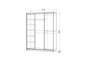 Шкаф-купе Бассо 2-600 дуб млечный/крем в Верхнеуральске - verhneuralsk.mebel74.com | фото 4