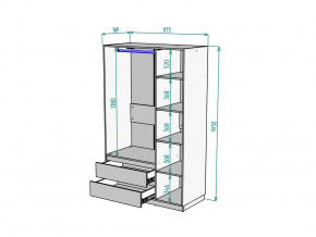 Шкаф Malta light H298 Белый в Верхнеуральске - verhneuralsk.mebel74.com | фото 2