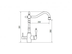 Смеситель Classic LM2193 Bronze в Верхнеуральске - verhneuralsk.mebel74.com | фото 2